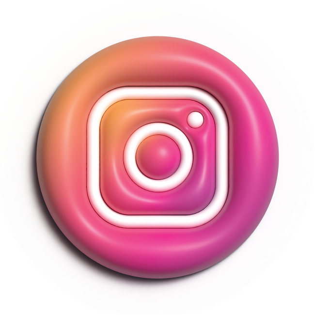 3D logo instagram